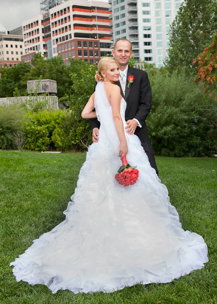 Bridal makeup detail